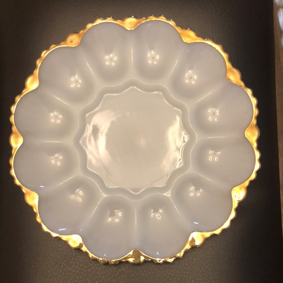 Anchor Hocking Dining Vintage Anchor Hocking Milk Glass Deviled